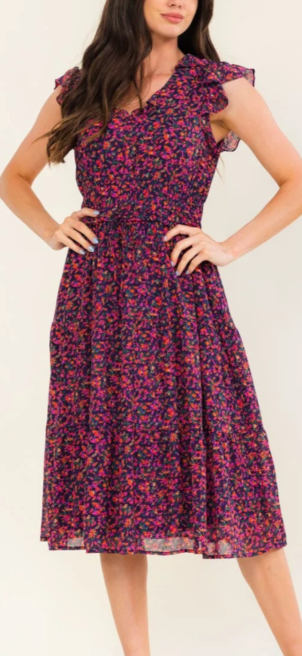 Claudia confetti dress