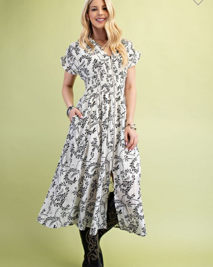 Mabel MIDI floral dress