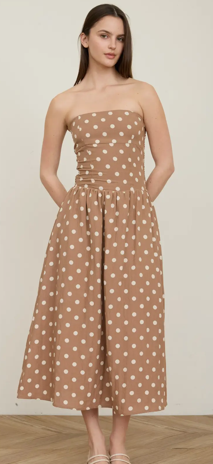Spot on Maxi sleeveless dress