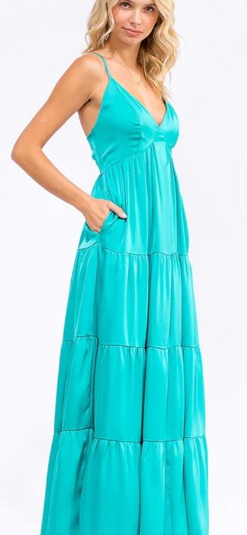 Shiloh satin dress