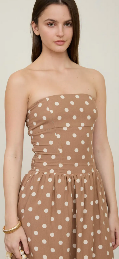 Spot on Maxi sleeveless dress