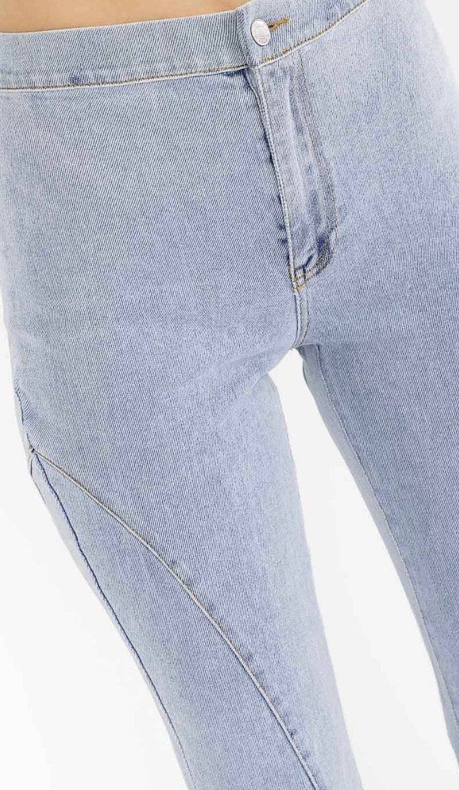 Entro bell leg stretch denim pants