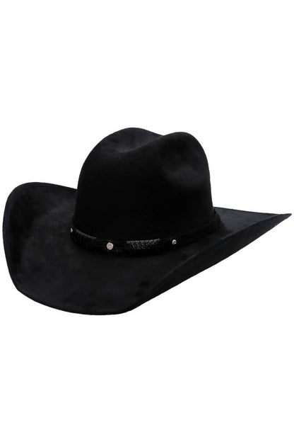 Faux Nubuck Suede Cutter Cowboy Hat