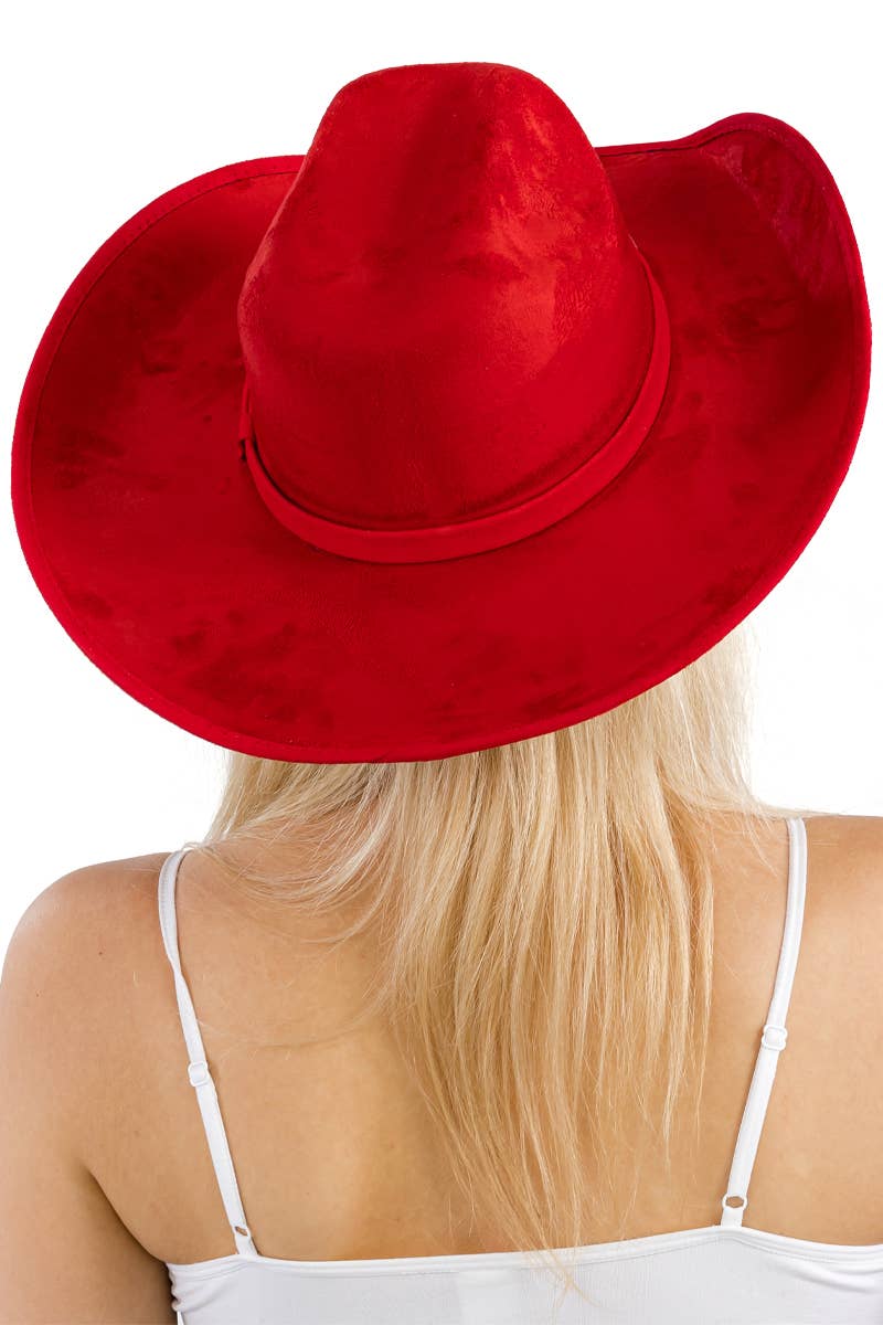 Faux Nubuck Suede Cutter Cowboy Hat