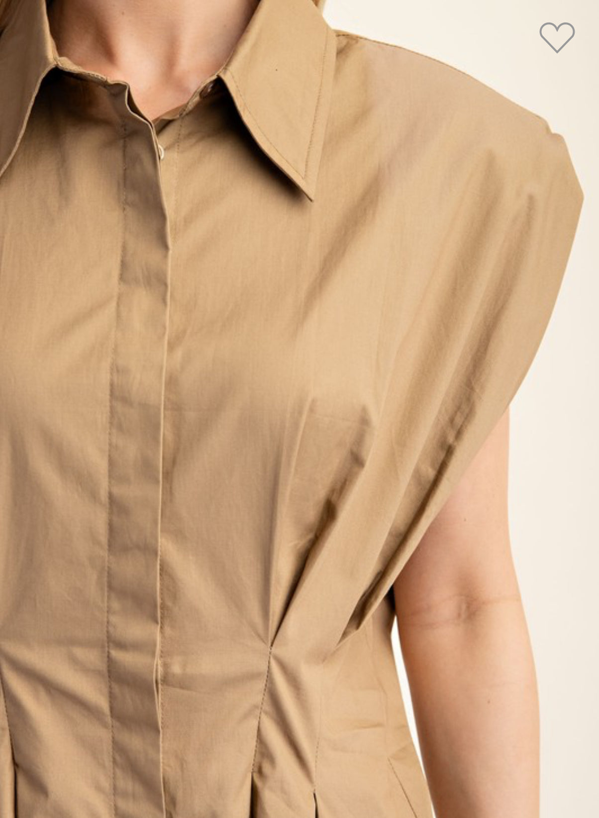 Palmer pleated waist mini dress