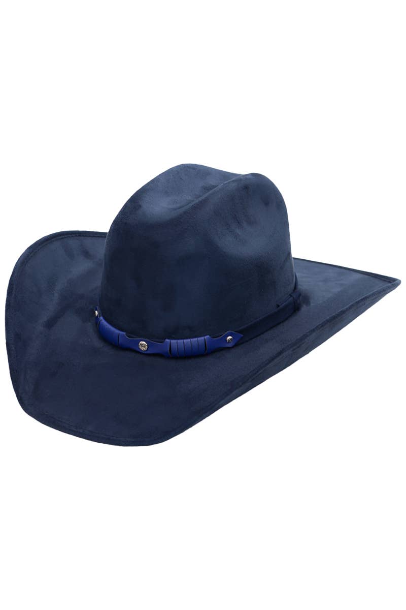 Faux Nubuck Suede Cutter Cowboy Hat
