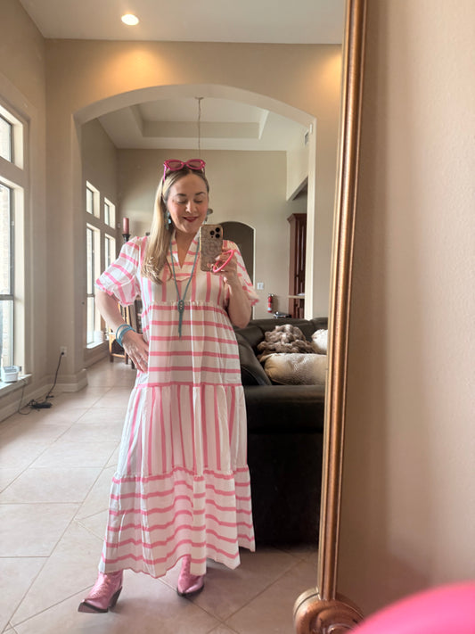 Ice dream bubble sleeve dress