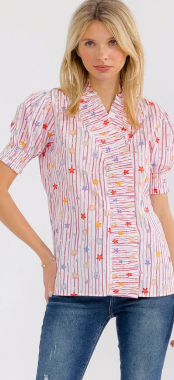 Mock neck top