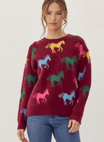 Willow wild horses sweater
