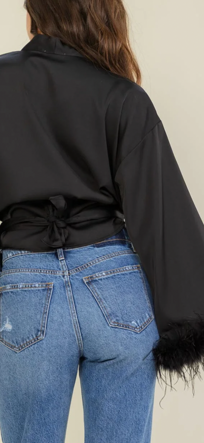 Ruffle my feathers top