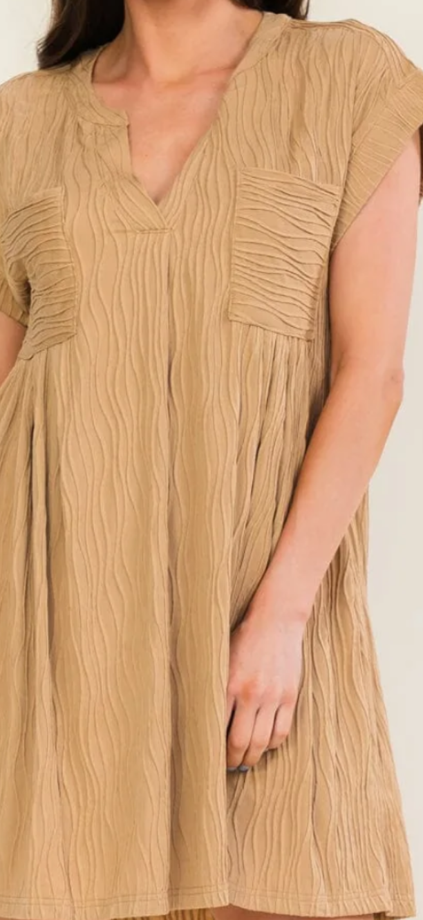 Nati neutral swirl dress