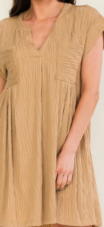 Nati neutral swirl dress