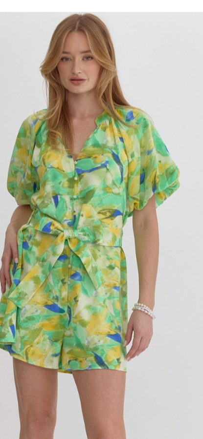 Neon moon romper