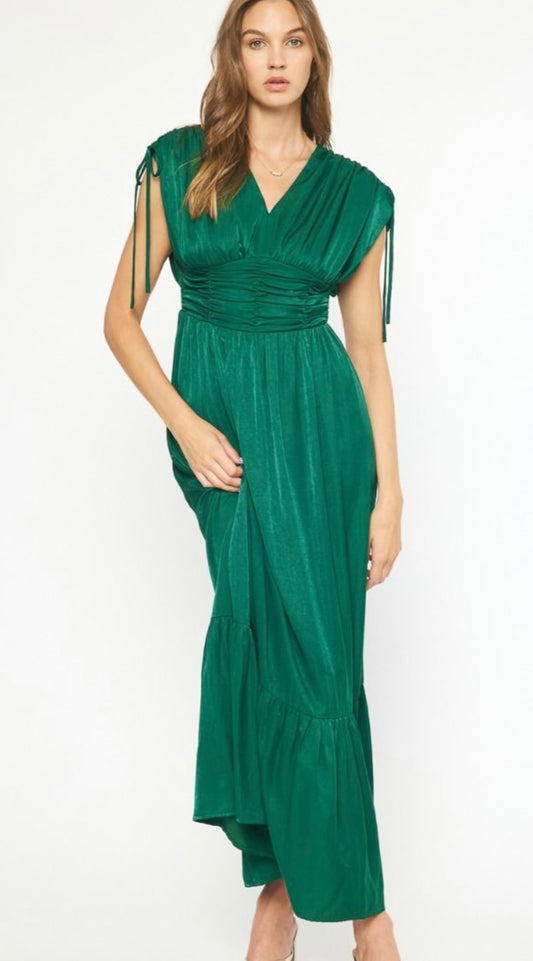 Ellie emerald maxi dress