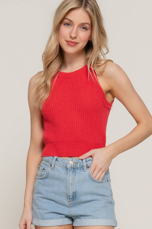 Hartley Halter Neck Sweater Top