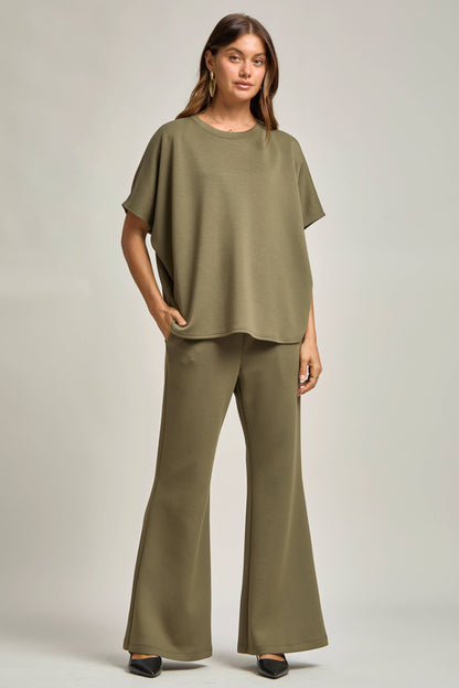 Polly Poncho Top + Bell Bottom Modal Set