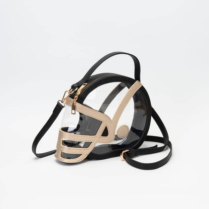 Clear Gameday Football Helmet Satchel/Crossbody Bag