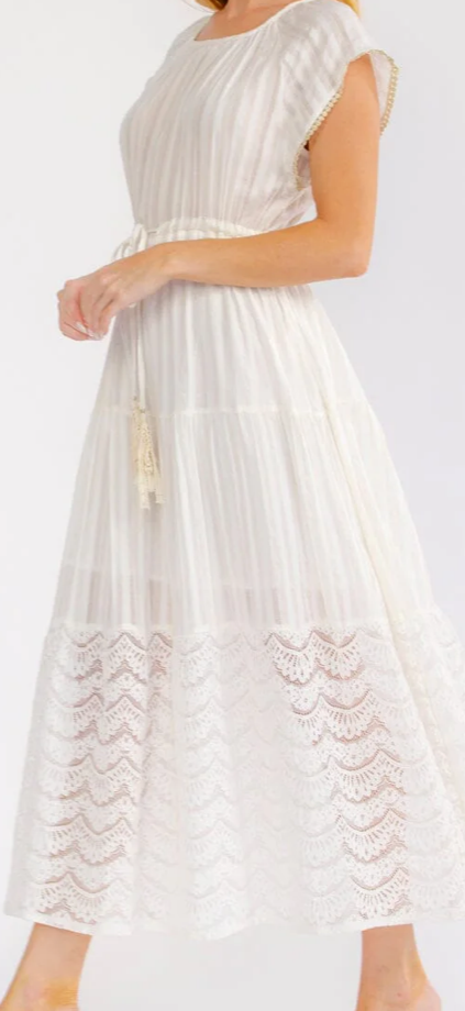 Sharon shimmer stripes maxi