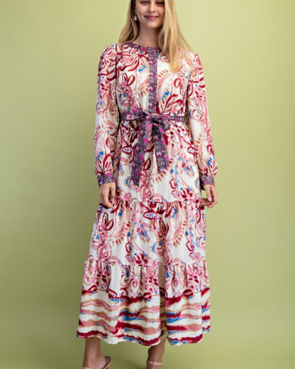 Waverly watercolor dress