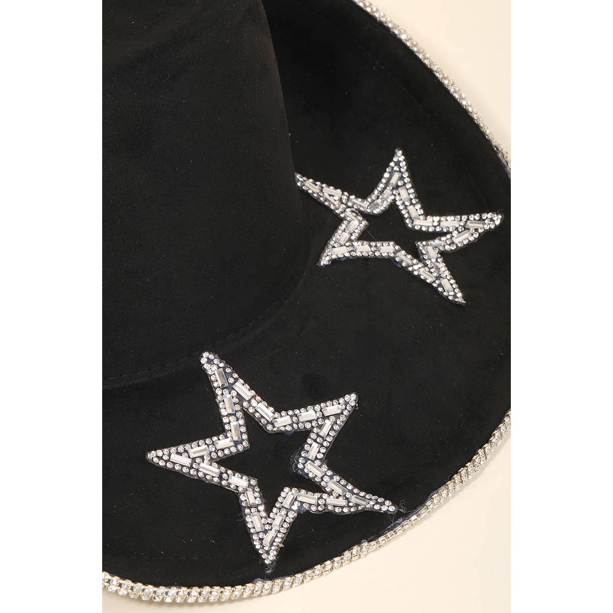 Rhinestone Trim Star Cowboy Hat