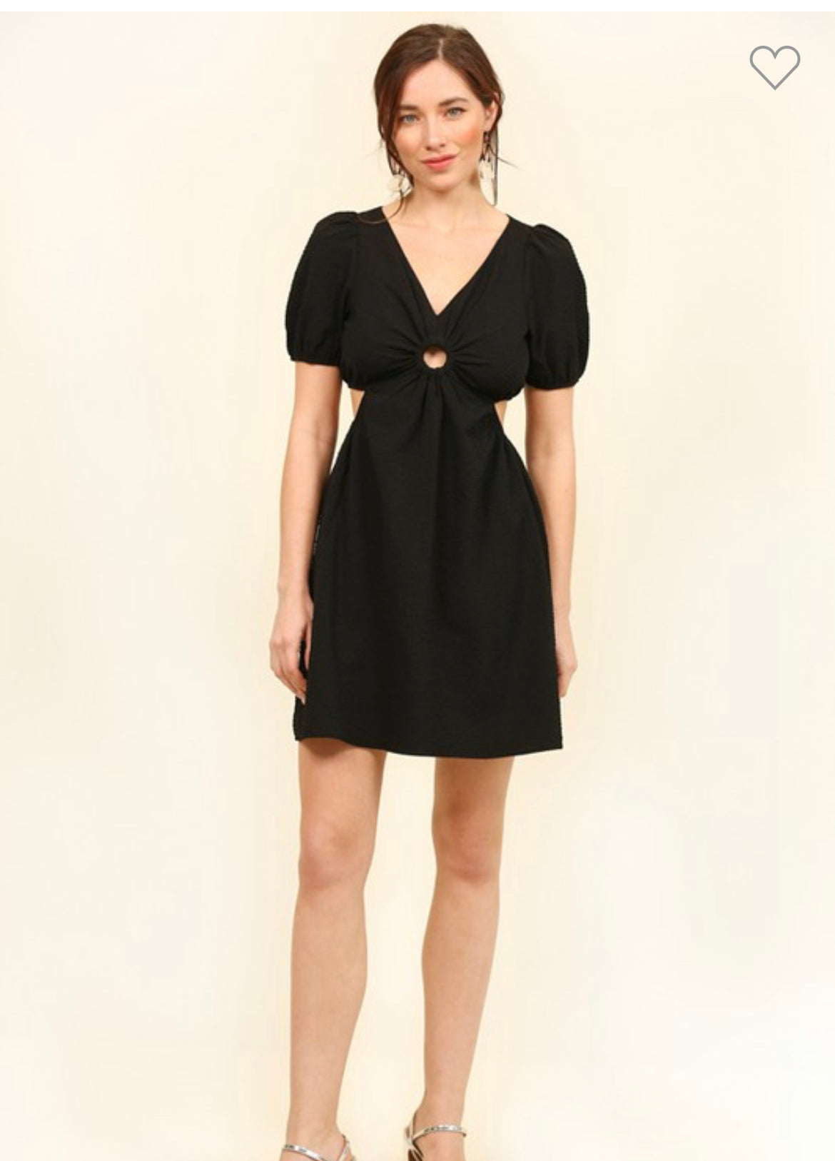 SOLID O RING CUT OUT DRESS