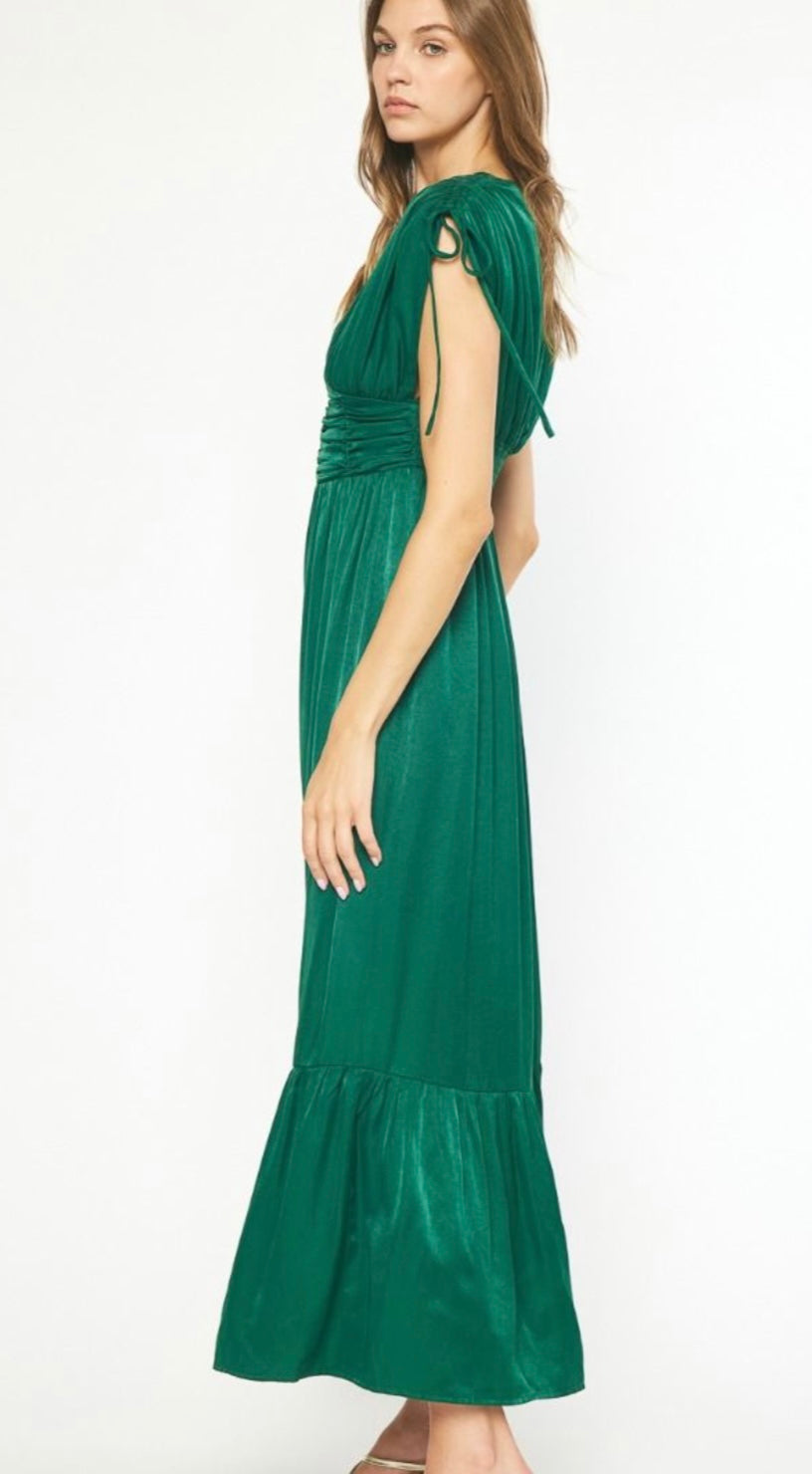 Ellie emerald maxi dress