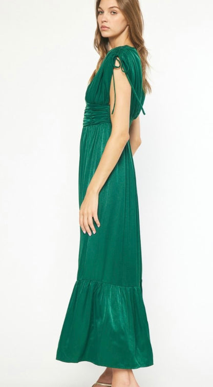 Ellie emerald maxi dress