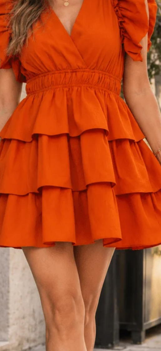 Ophelia flare and tiered dress