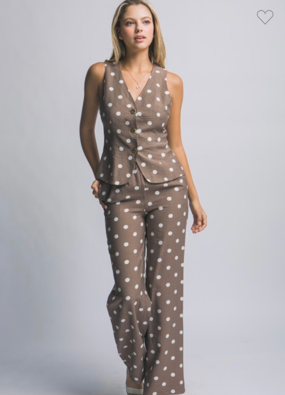 Presley polka vest set