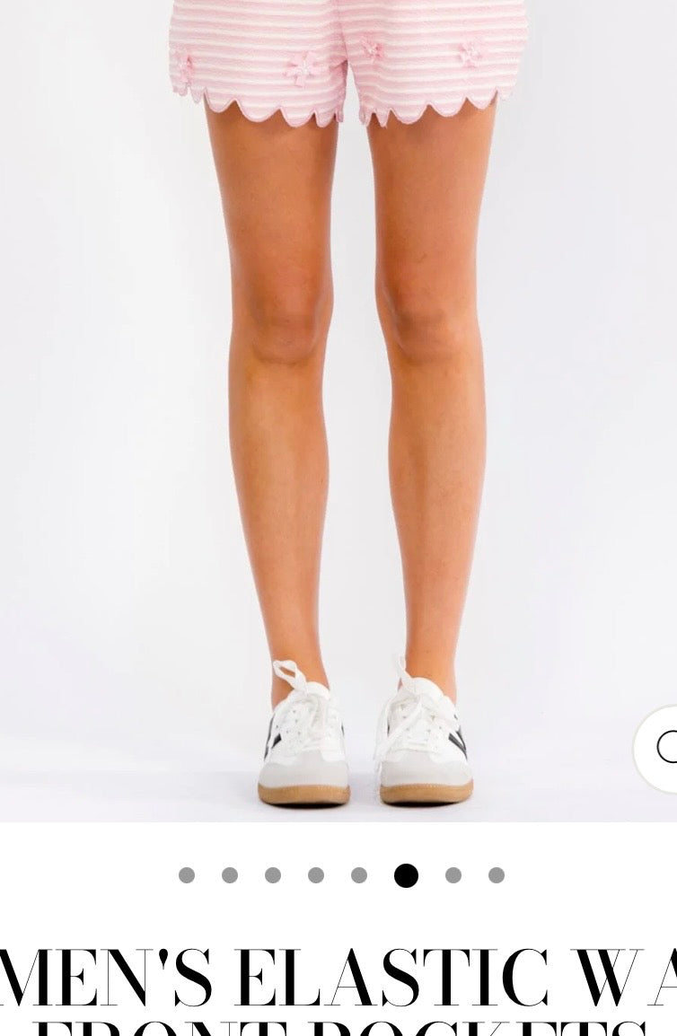 Dixie bow scalloped shorts