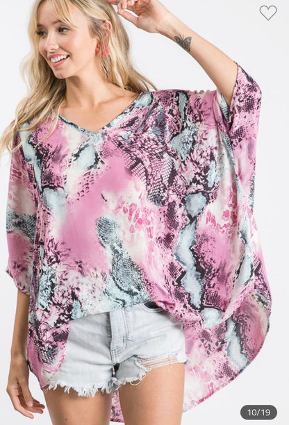 Oversized woven top