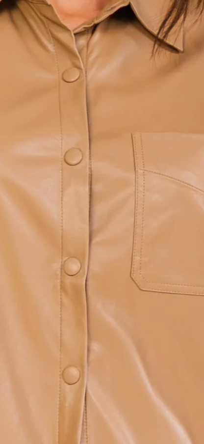 Pria pleather neutral