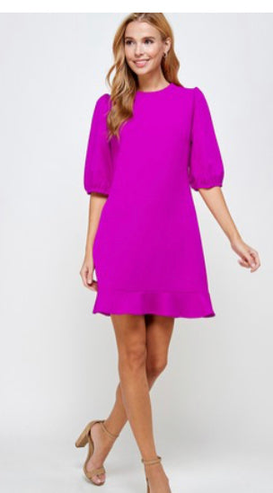 Too hot fuchsia dress