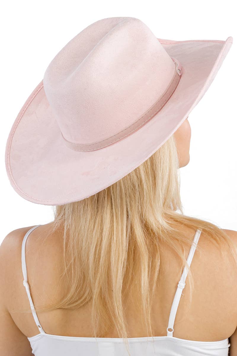 Faux Nubuck Suede Cutter Cowboy Hat
