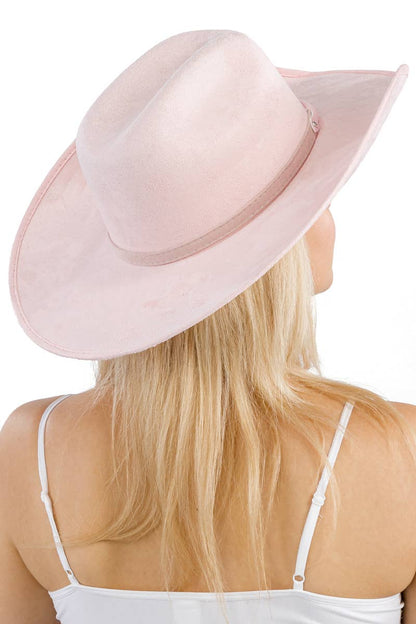 Faux Nubuck Suede Cutter Cowboy Hat