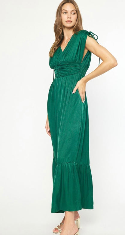 Ellie emerald maxi dress