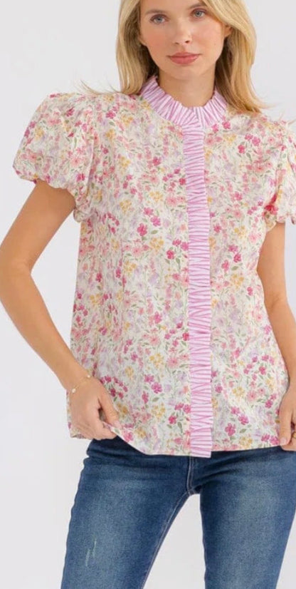 Mock neck top