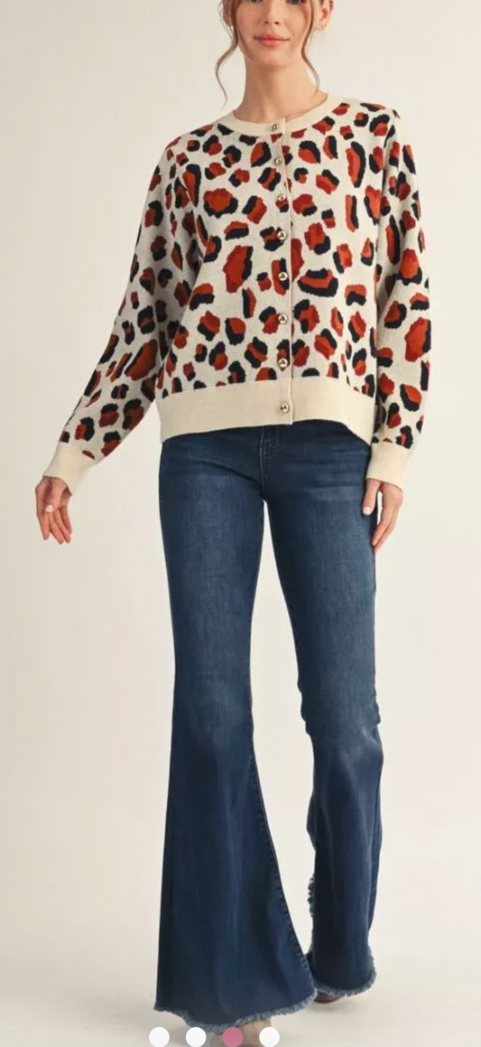 Lee leopard cardigan
