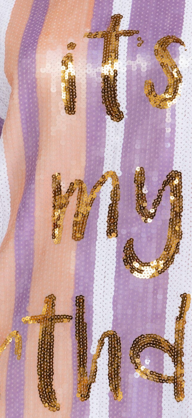 Happy Birthday sequins dress