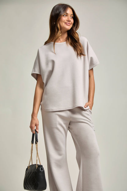 Polly Poncho Top + Bell Bottom Modal Set