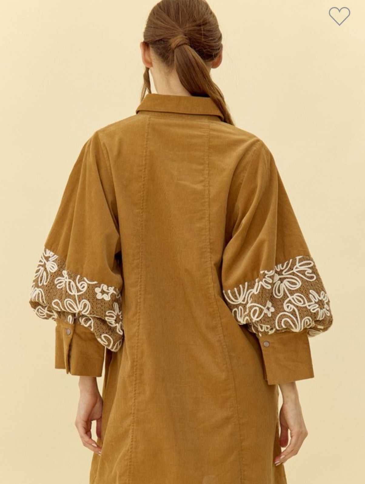 Delaney drama sleeve dress