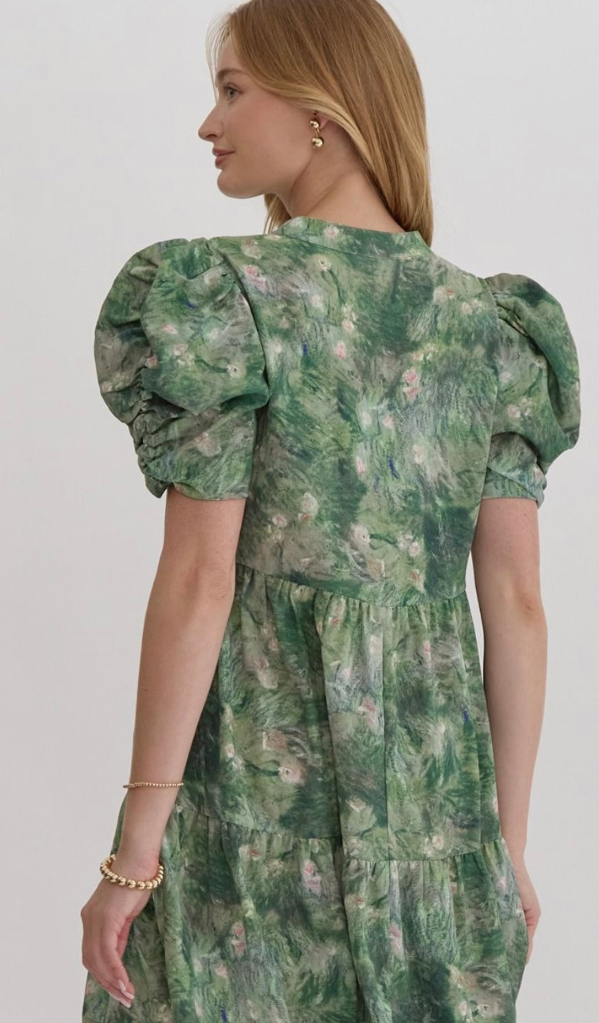 Forester puff sleeve dress