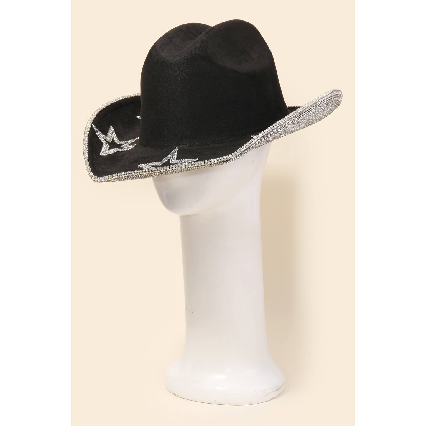 Rhinestone Trim Star Cowboy Hat