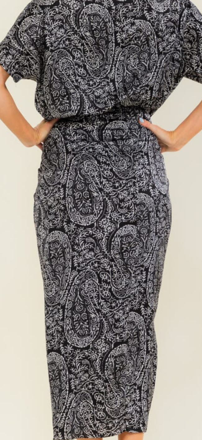 Winona wrap waist dress