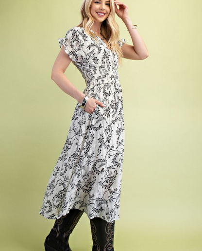 Mabel MIDI floral dress
