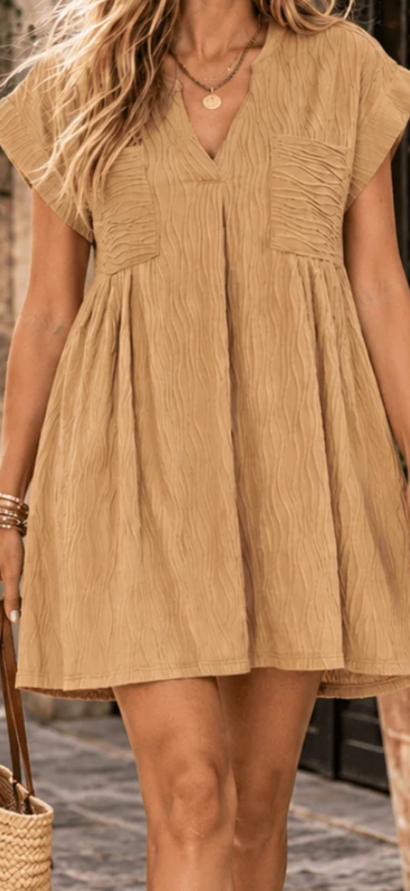 Nati neutral swirl dress