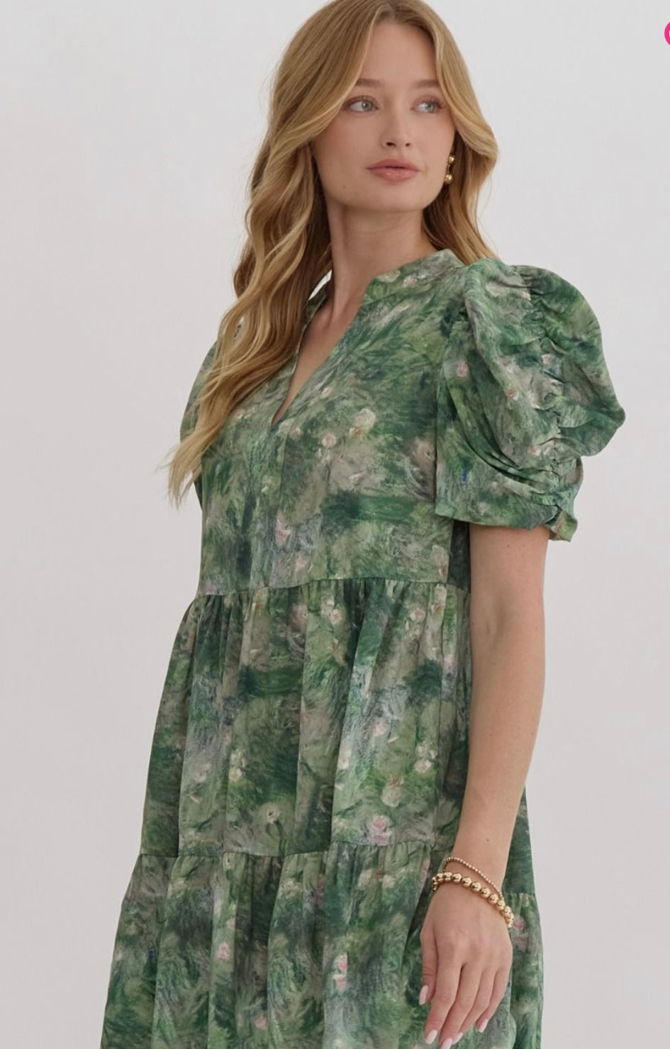 Forester puff sleeve dress