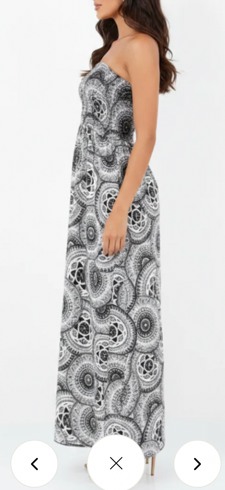 Geometric maxi dress