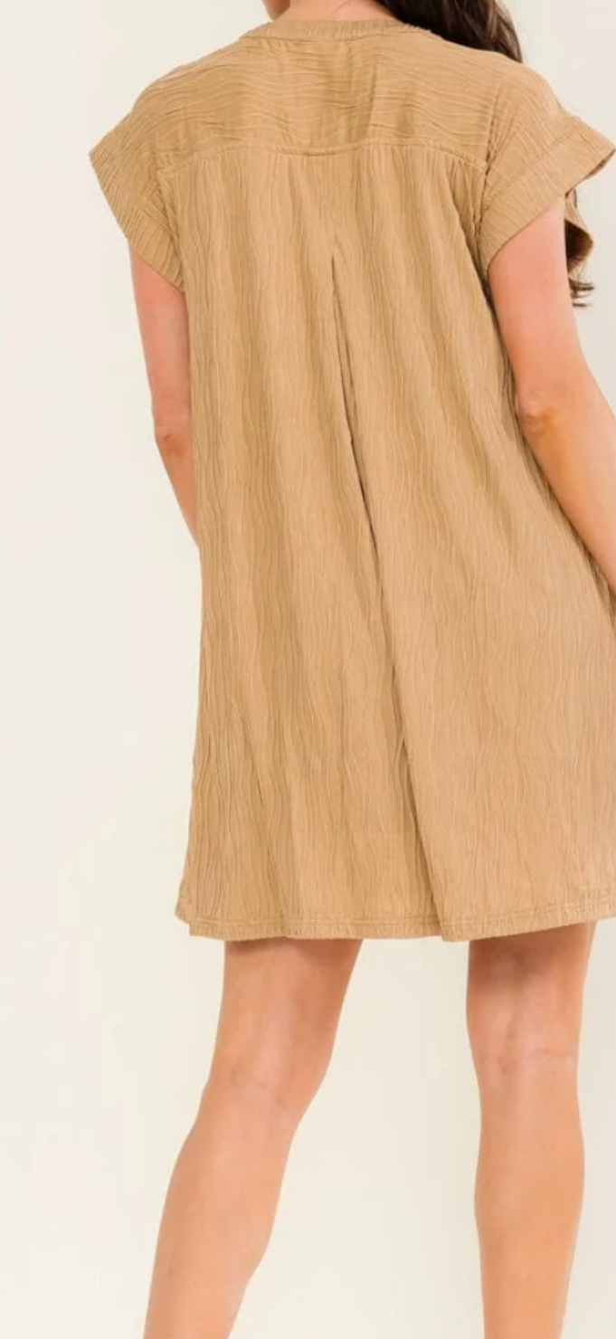 Nati neutral swirl dress