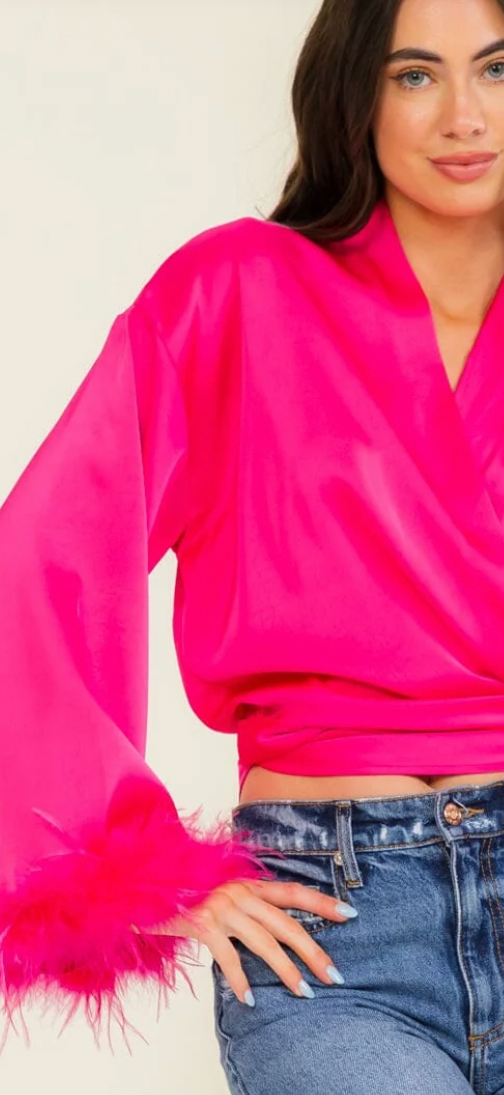 Ruffle my feathers top